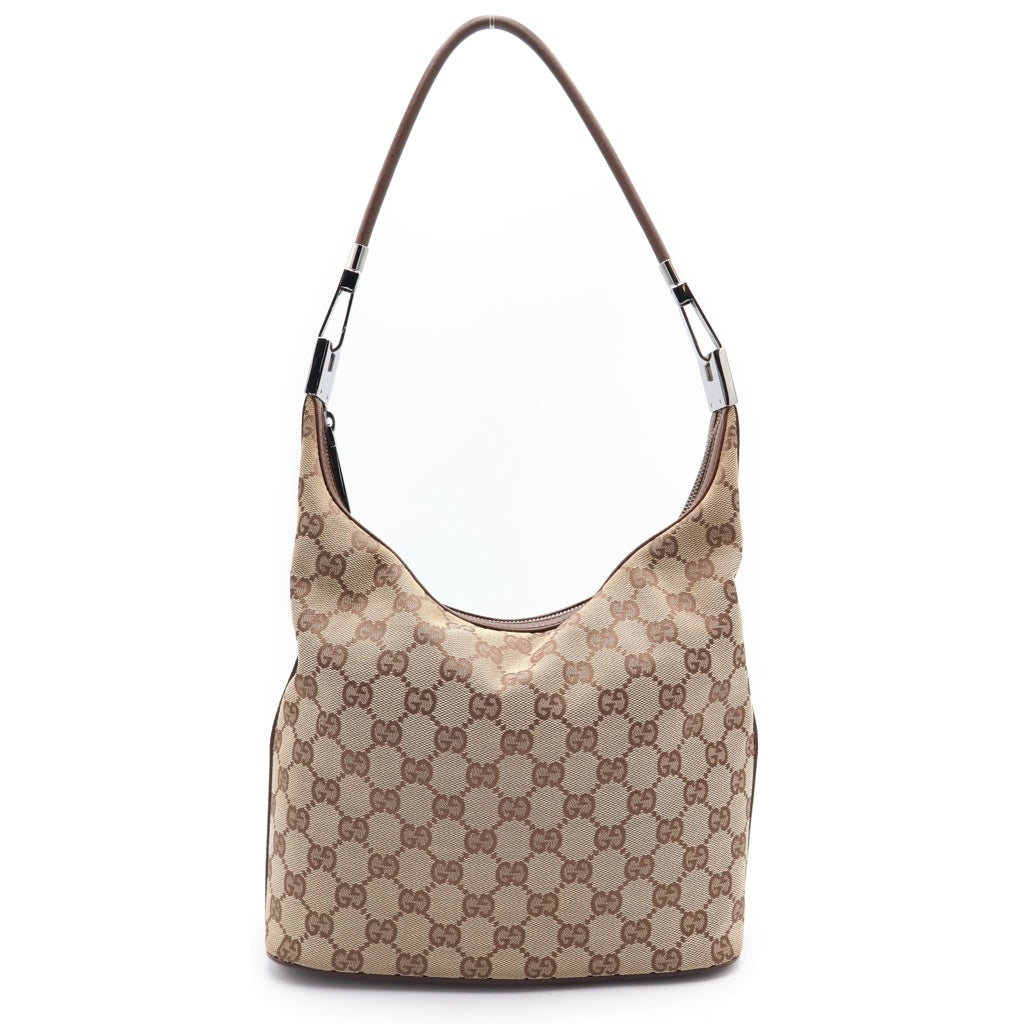GUCCI(グッチ) GGキャンバス レザー ワンショルダーバッグ トートバッグ ブラウン 01234 レディース