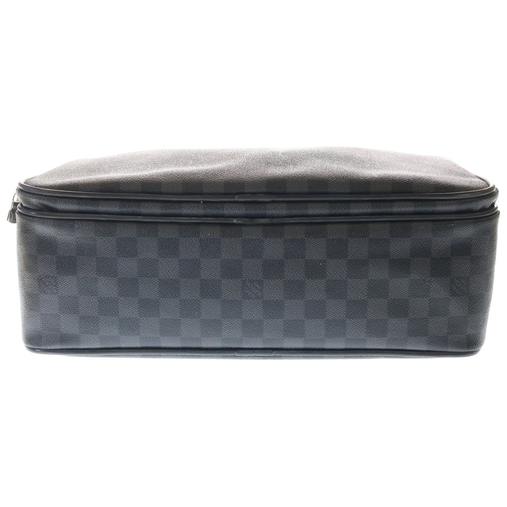 LOUIS VUITTON(ルイヴィトン) ダミエグラフィット イカール 2WAYハンドバッグ ショルダーバッグ ビジネスバッグ ブラック レザー×PVC N23253 シルバー金具