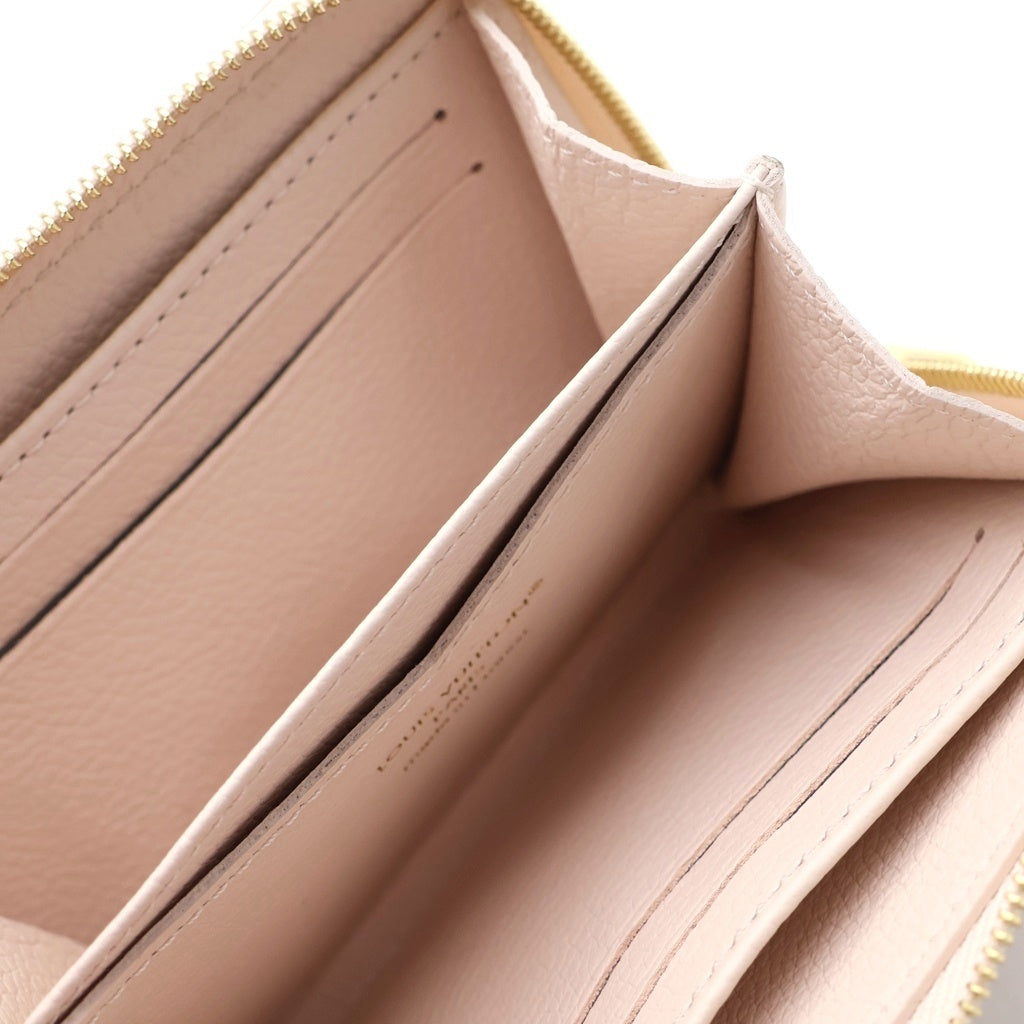 LOUIS VUITTON(ルイヴィトン) モノグラム アンプラント ジッピーコインパース レザー コンパクトウォレット 二つ折り財布 ベージュ M14563