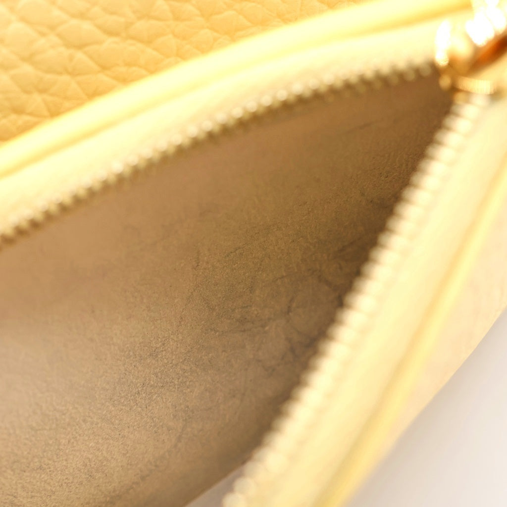 LOUIS VUITTON(ルイヴィトン) ポルトフォイユ カプシーヌ XS トリヨン レザー コンパクトウォレット 三つ折り財布 イエロー M83610 レディース