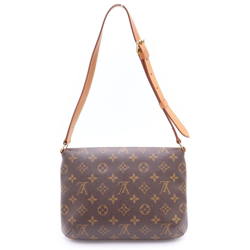 LOUIS VUITTON(ルイヴィトン) モノグラム ミュゼットタンゴ PVC レザー ショルダーバッグ ブラウン M51257 レディース