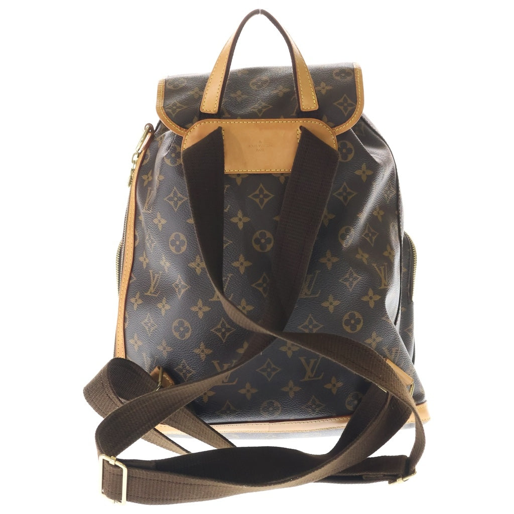 LOUIS VUITTON(ルイヴィトン) モノグラム サックアドボスフォール リュックサック バックパック ブラウン レザー×PVC M40107 ゴールド金具 レディース