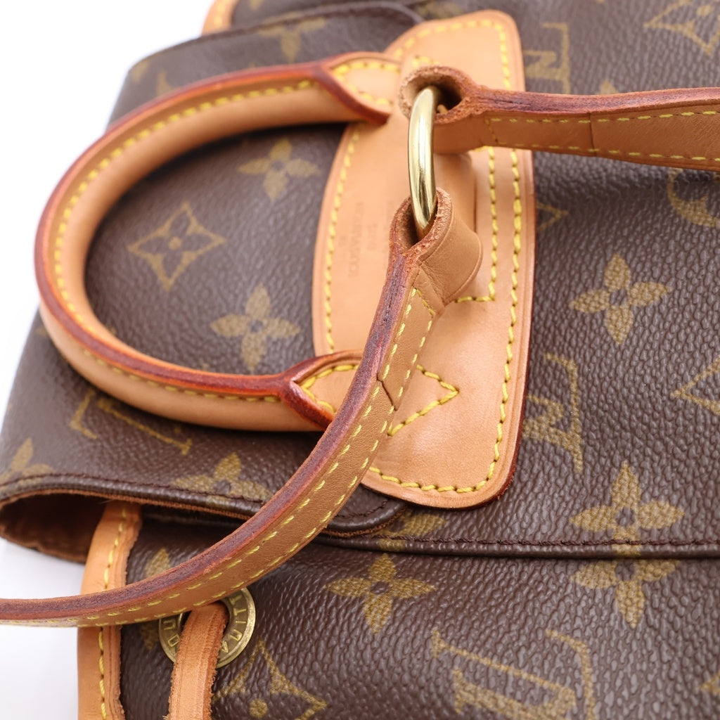LOUIS VUITTON(ルイヴィトン) モノグラム ミニモンスリ PVC レザー バックパック リュックサック ブラウン M51137 レディース