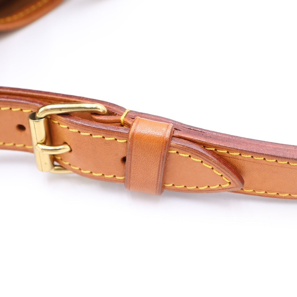 LOUIS VUITTON(ルイヴィトン) モノグラム ノエ ショルダーバッグ 巾着バッグ ブラウン レザー×PVC キャンバス M42224 ゴールド金具 レディース
