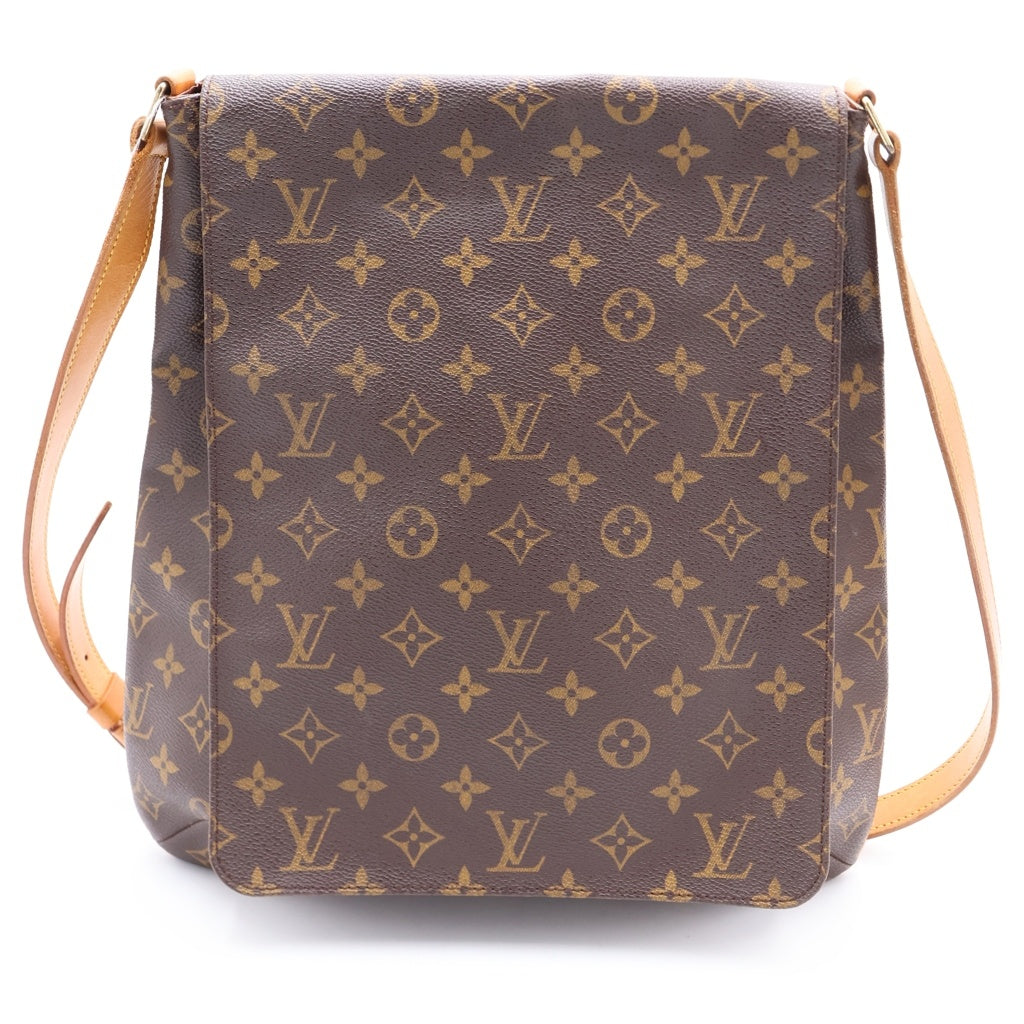 LOUIS VUITTON(ルイヴィトン) モノグラム ミュゼット PVC レザー ショルダーバッグ トートバッグ ブラウン M51256 レディース