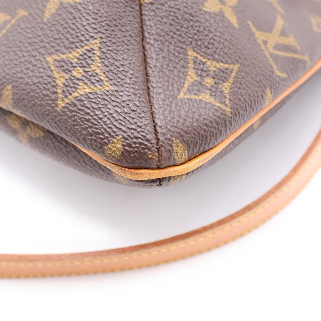 LOUIS VUITTON(ルイヴィトン) モノグラム ミュゼット PVC レザー ショルダーバッグ トートバッグ ブラウン M51256 レディース