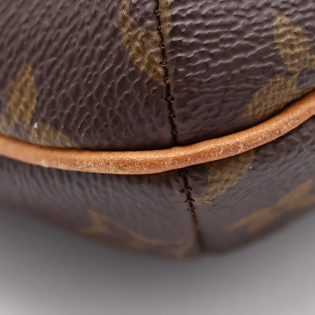 LOUIS VUITTON(ルイヴィトン) モノグラム ミュゼットタンゴ ショルダーバッグ ブラウン レザー×PVC M51257 ゴールド金具 レディース