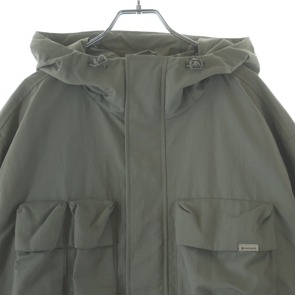 snow peak(スノーピーク) Cample Utility Windbreaker キャンプル ユーティリティ ウィンドブレーカー ナイロン フーデッド ジップアップ ジャケット グレー S25SMC-WB10