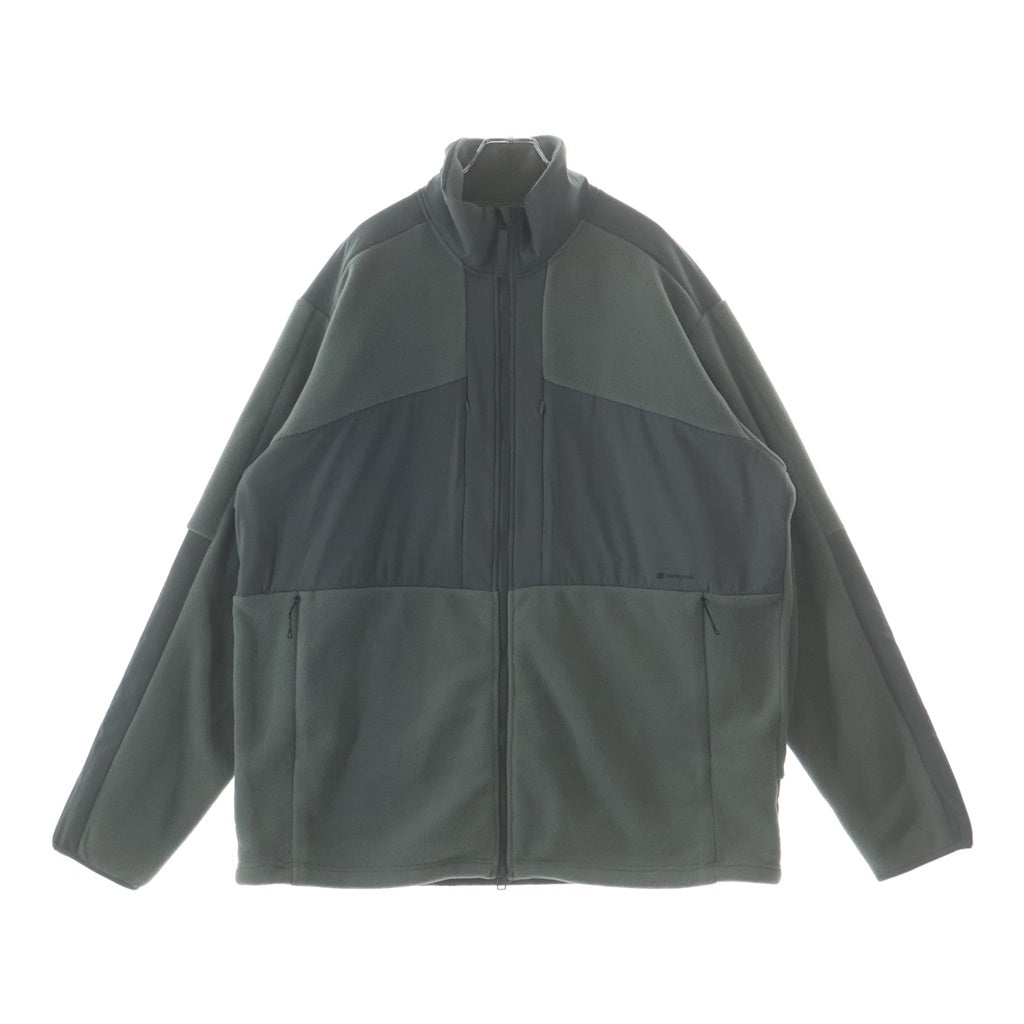 snow peak(スノーピーク) Double Face POLARTEC ダブルフェイス フルジップ ポーラテック フリースジャケット グレー SW-24AU007