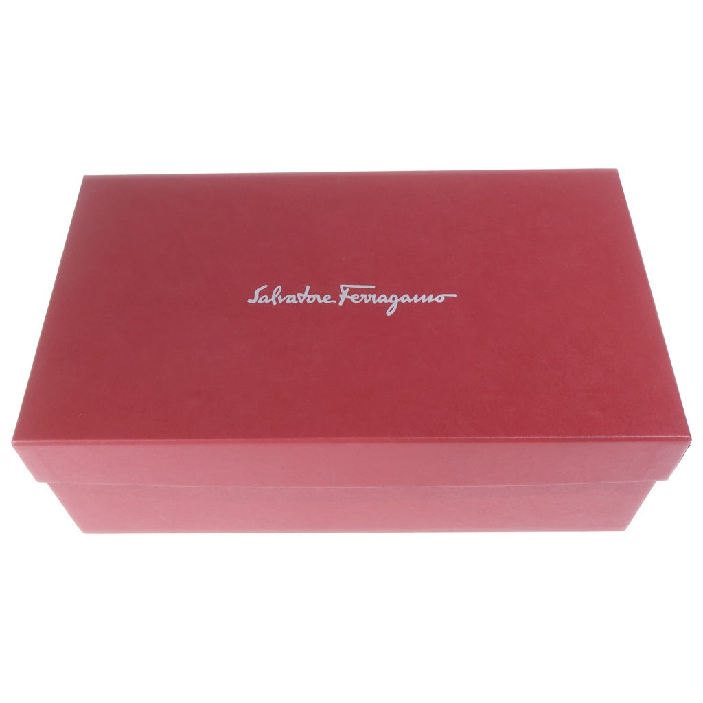 Salvatore Ferragamo(サルヴァトーレ フェラガモ) ヴァラ パンプス フラットシューズ レッド エナメル #6 レディース