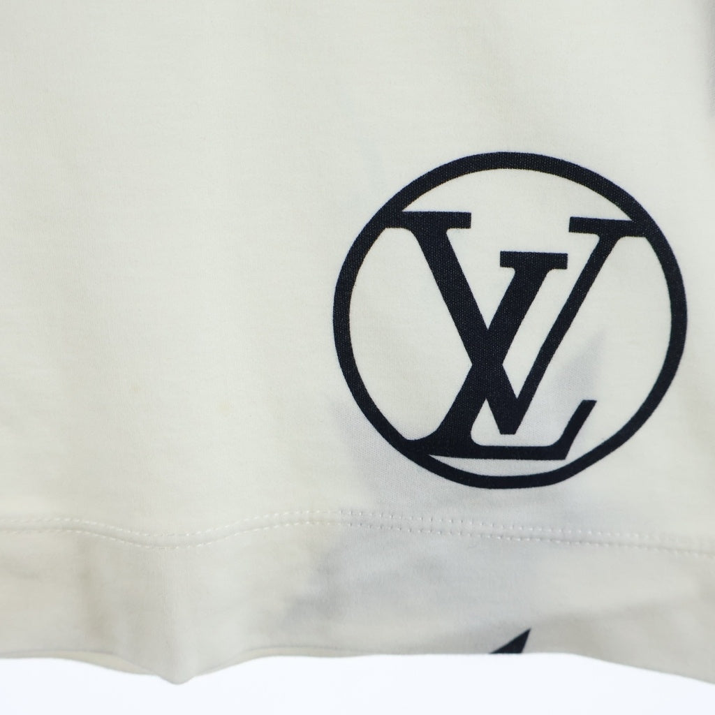 LOUIS VUITTON(ルイヴィトン) LVサークルロゴ スター チェーン装飾 ノースリーブワンピース コットン アイボリー RW222W PR7 FNJD16 レディース