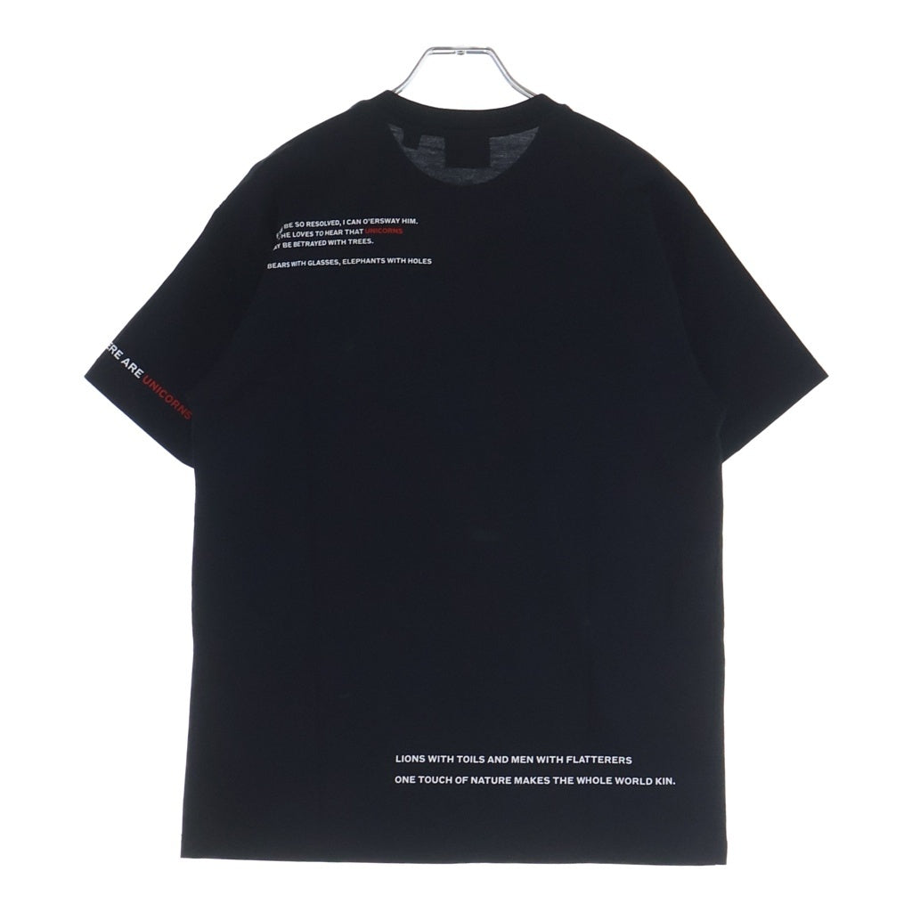 BURBERRY(バーバリー) LOVE フォト モンタージュ プリント 半袖Tシャツ カットソー ブラック 8030765 レディース