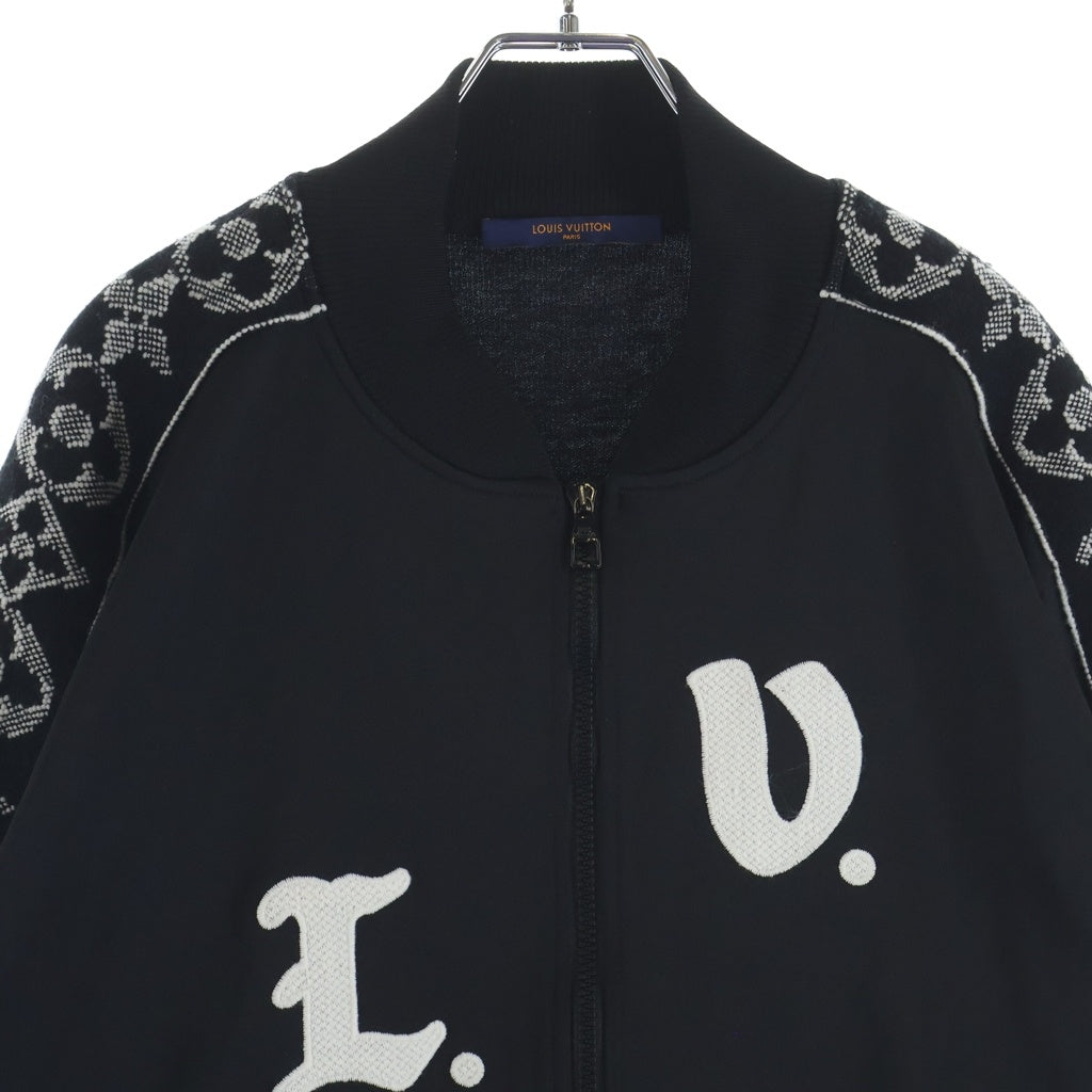 LOUIS VUITTON(ルイヴィトン) 21AW LVフラワーバンド ジップアップ トラックジャケット ブルゾン ブラック RM212 ZSC HLY92W
