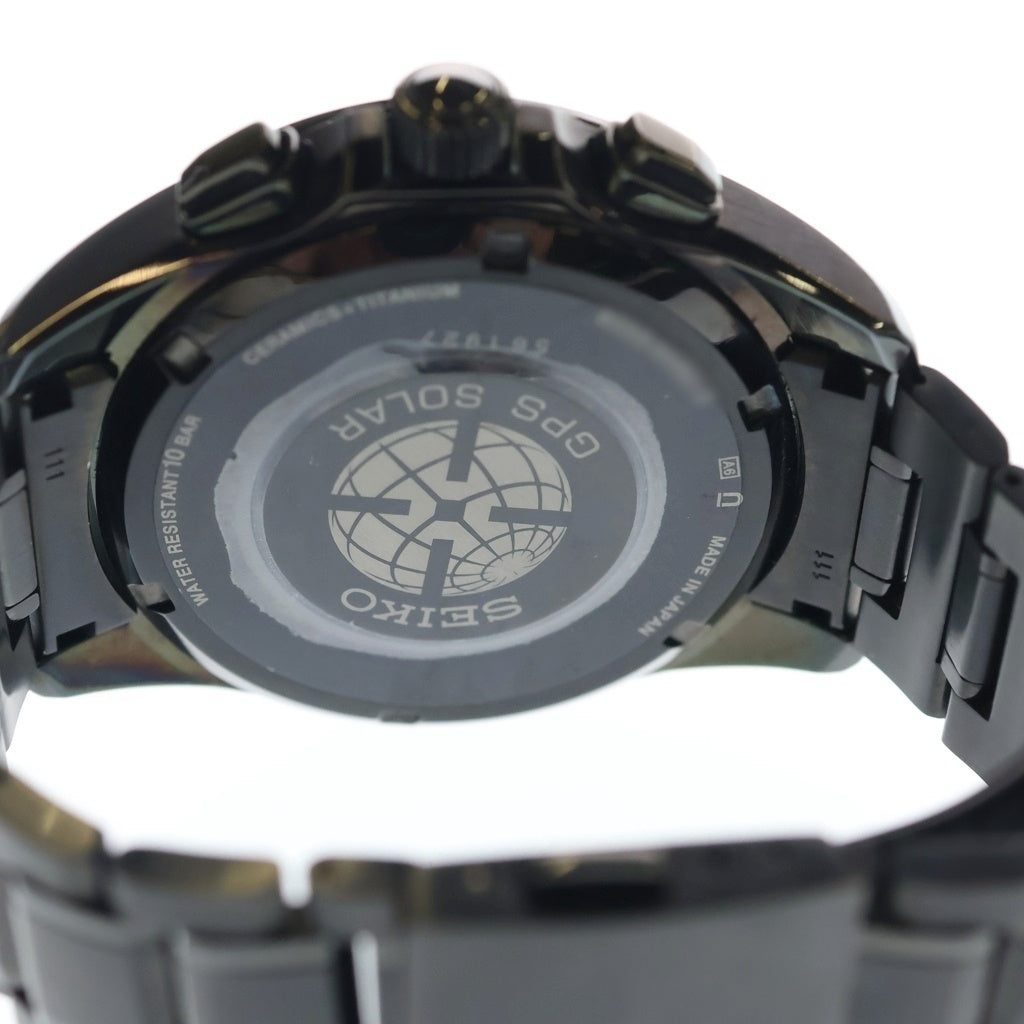 SEIKO(セイコー) アストロン 黒文字盤 Ti/ソーラー チタン ソーラー電波 腕時計 SBXB049