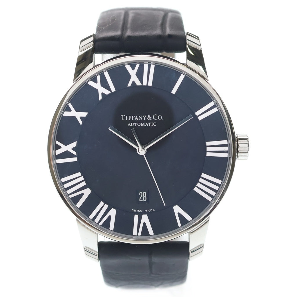 TIFFANY & Co.(ティファニー) アトラスドーム デイト 黒文字盤 SS/AT ステンレス オートマ 自動巻き 腕時計 Z1810.68.10A10A レディース