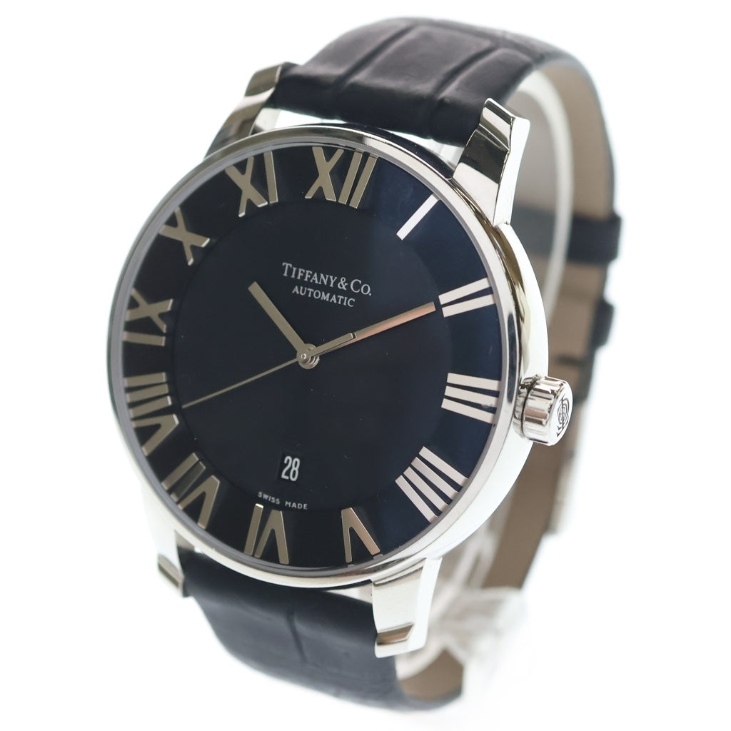 TIFFANY & Co.(ティファニー) アトラスドーム デイト 黒文字盤 SS/AT ステンレス オートマ 自動巻き 腕時計 Z1810.68.10A10A レディース