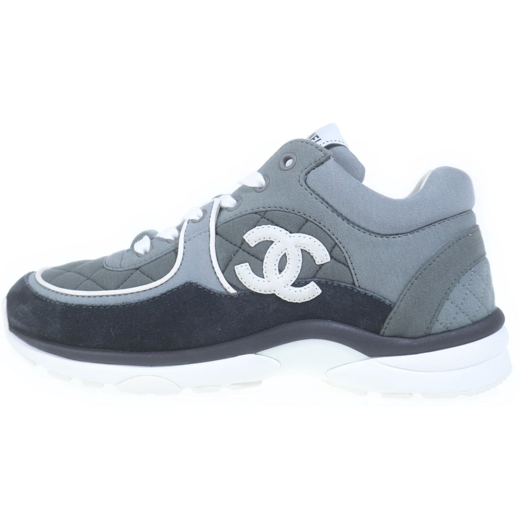 CHANEL(シャネル) ココマーク ローカットシューズ スニーカー グレー/ブラック レディース G40184