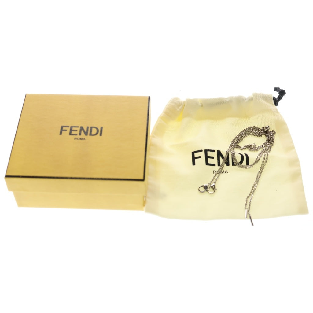 FENDI(フェンディ) ナノバケット ミニ 2WAYショルダーポーチ チェーンバッグ グレージュ レザー 7AS045 シルバー金具 レディース