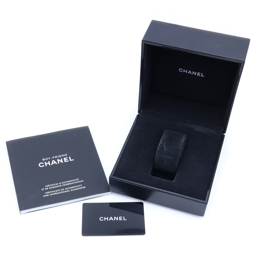 CHANEL(シャネル) ボーイフレンド ダイヤベゼル 黒文字盤 SS/QZ ステンレス クォーツ 電池式 腕時計 H5318