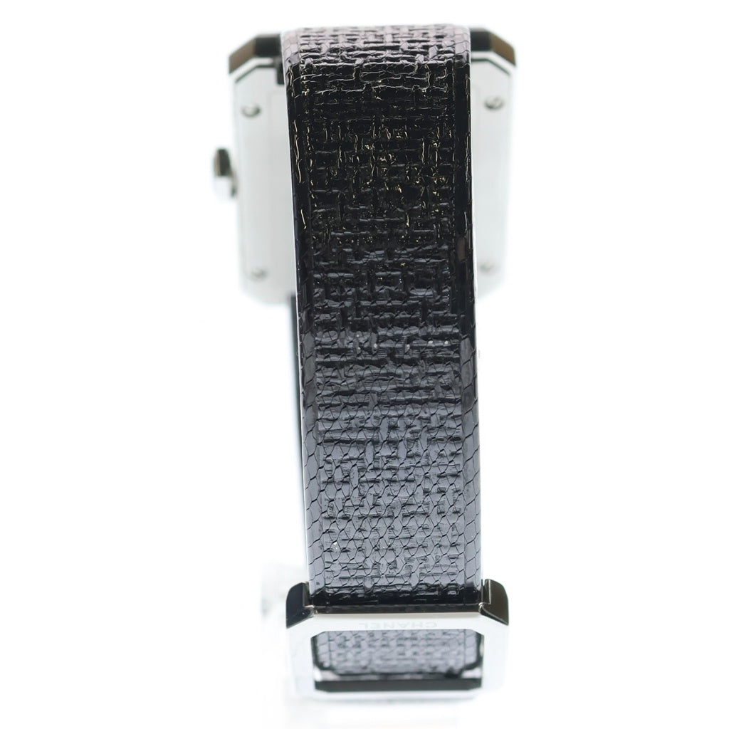 CHANEL(シャネル) ボーイフレンド ダイヤベゼル 黒文字盤 SS/QZ ステンレス クォーツ 電池式 腕時計 H5318 レディース