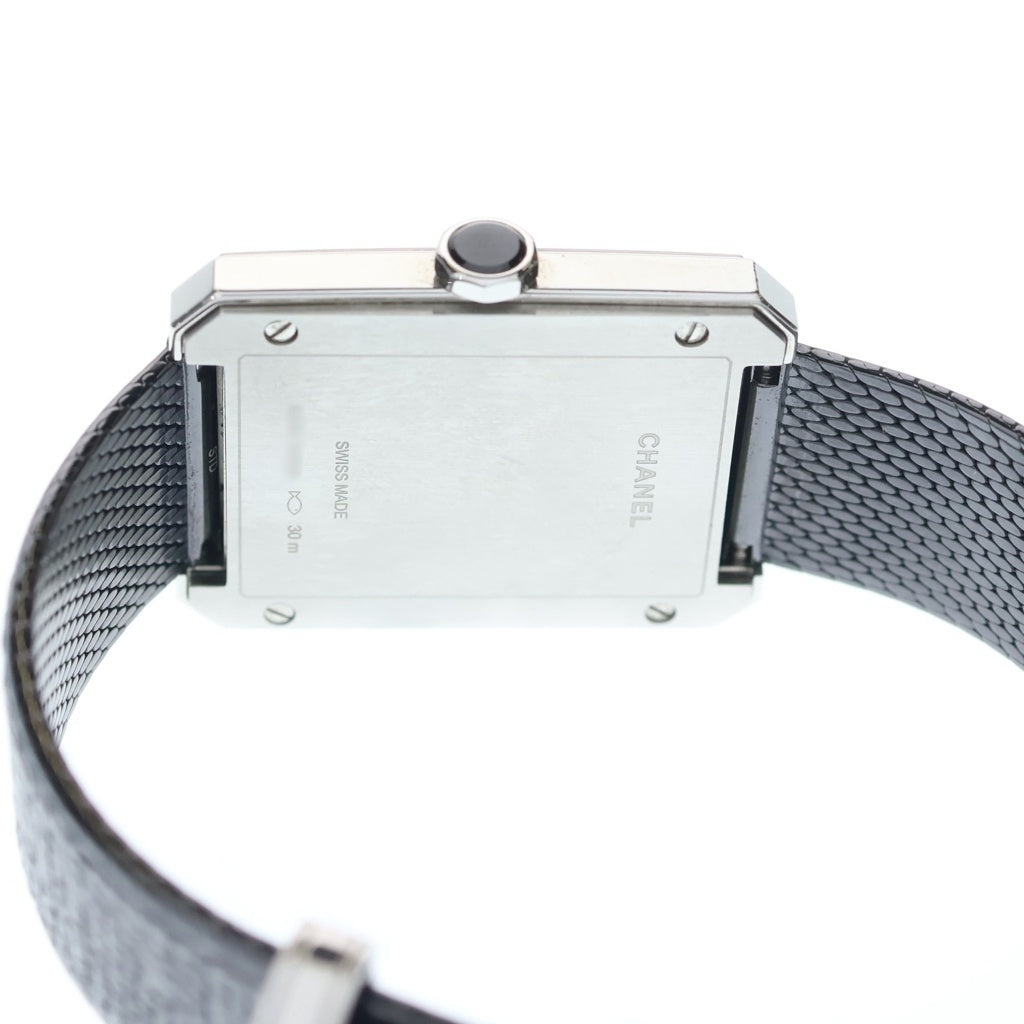CHANEL(シャネル) ボーイフレンド ダイヤベゼル 黒文字盤 SS/QZ ステンレス クォーツ 電池式 腕時計 H5318 レディース