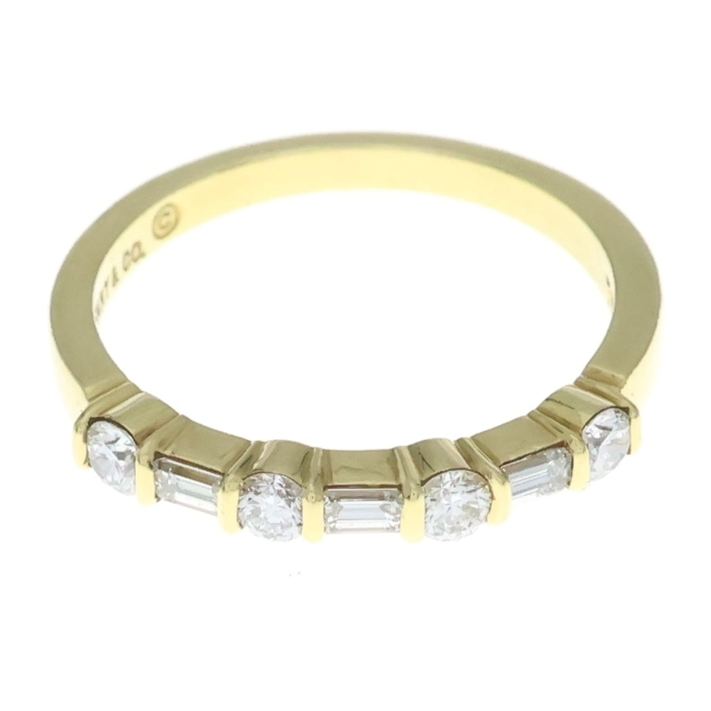 TIFFANY & Co.(ティファニー) フォーエバーバンド エンブレイス ダイヤ リング イエローゴールド 750YG #11 レディース