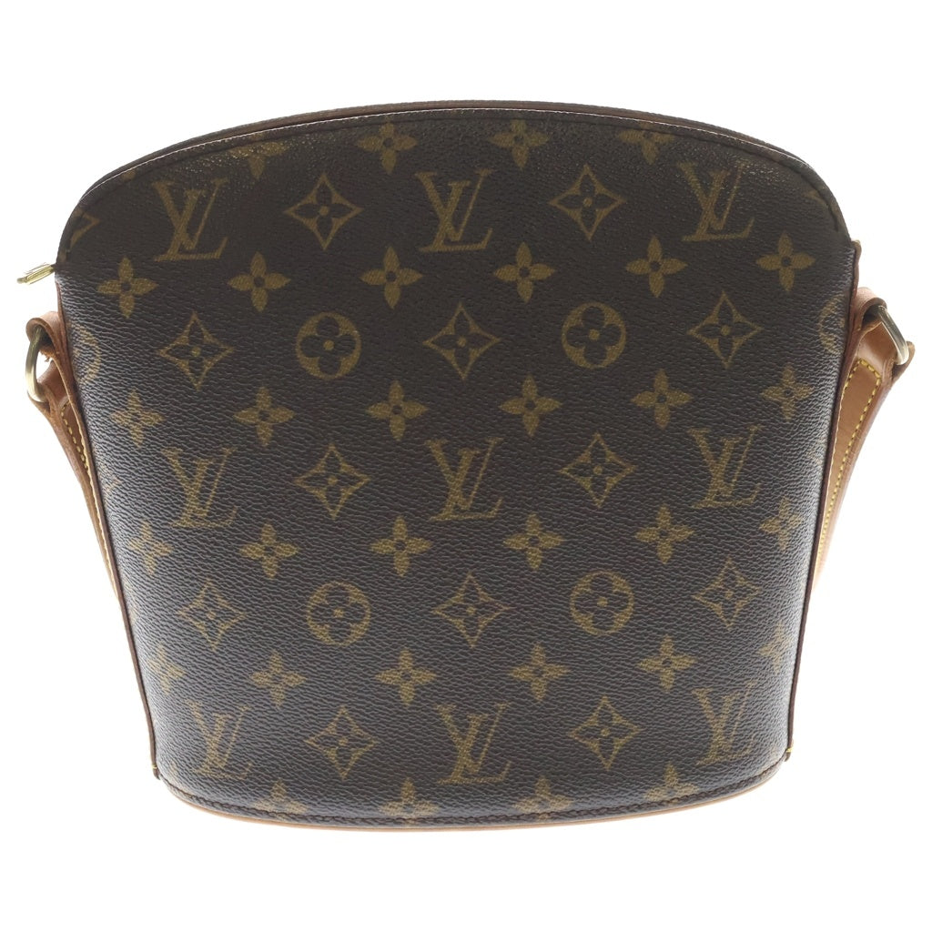 LOUIS VUITTON(ルイヴィトン) モノグラム ドルーオ ショルダーバッグ ブラウン レザー×PVC M51290 ゴールド金具 レディース
