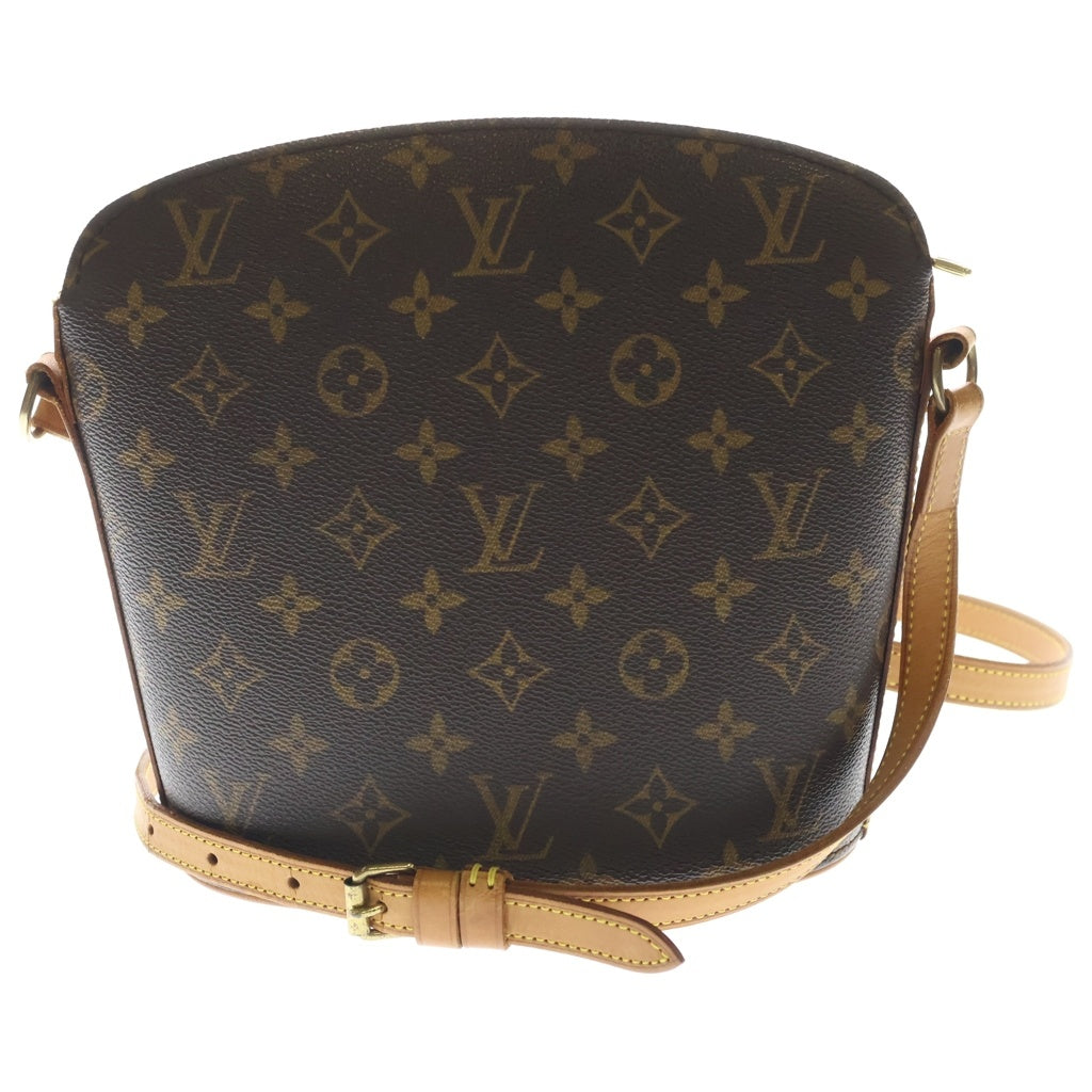 LOUIS VUITTON(ルイヴィトン) モノグラム ドルーオ ショルダーバッグ ブラウン レザー×PVC M51290 ゴールド金具 レディース