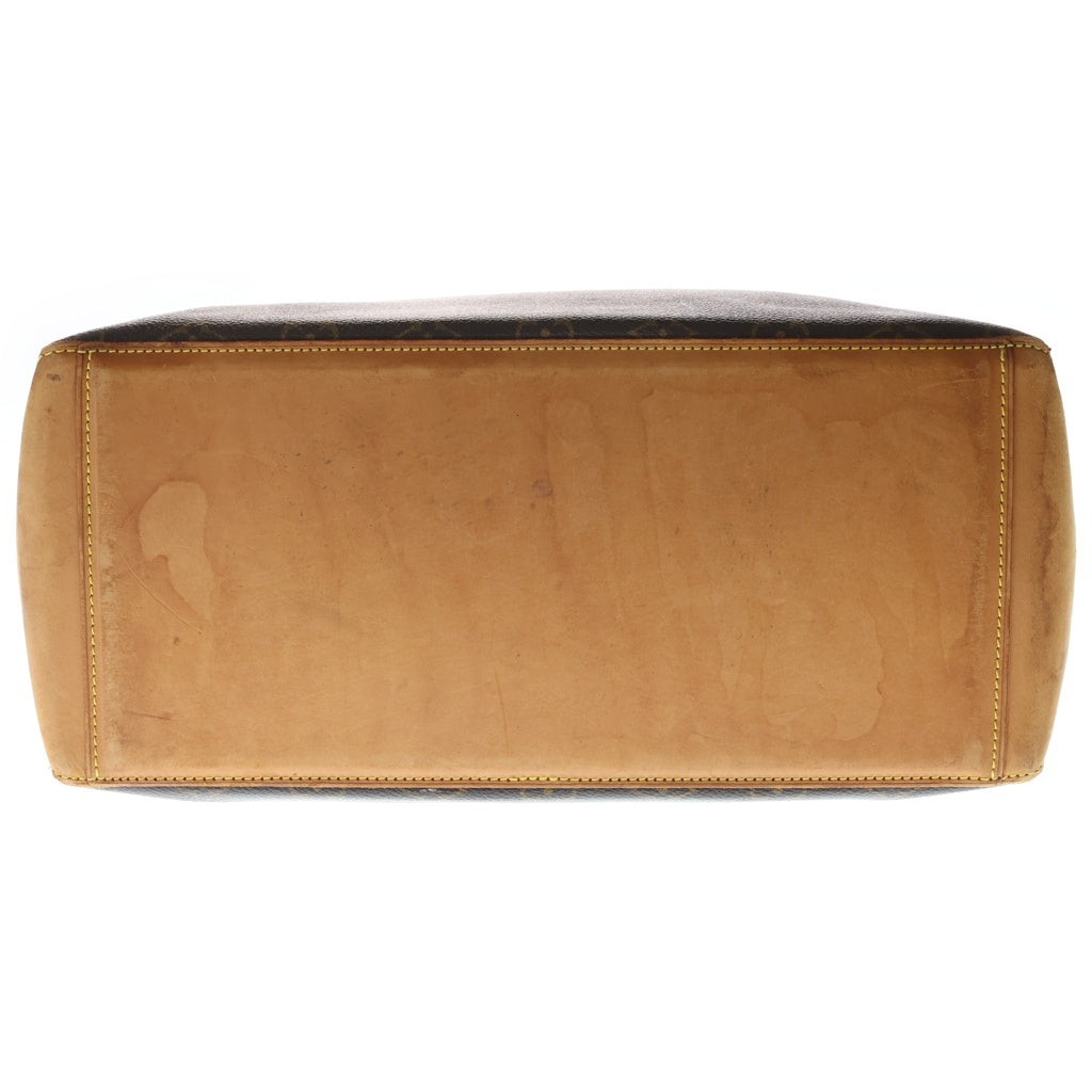 LOUIS VUITTON(ルイヴィトン) モノグラム カバ・メゾ トートバッグ ハンドバッグ ブラウン レザー×PVC M51151 ゴールド金具 レディース