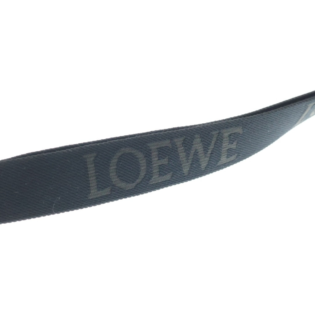 LOEWE(ロエベ) キュービィ クロスボディバッグ ショルダーバッグ ブラック レザー シルバー金具 レディース