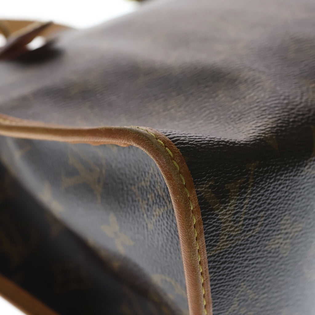 LOUIS VUITTON(ルイヴィトン) モノグラム ポパンクール・オ ハンドバッグ トートバッグ ブラウン レザー×PVC M40007 ゴールド金具 レディース