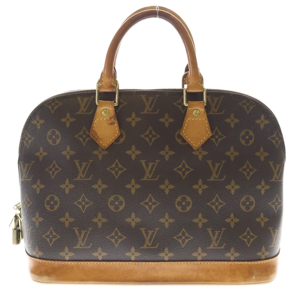 LOUIS VUITTON(ルイヴィトン) モノグラム アルマPM 新型 ハンドバッグ ショルダーバッグ ブラウン レザー×PVC M53151 ゴールド金具 レディース