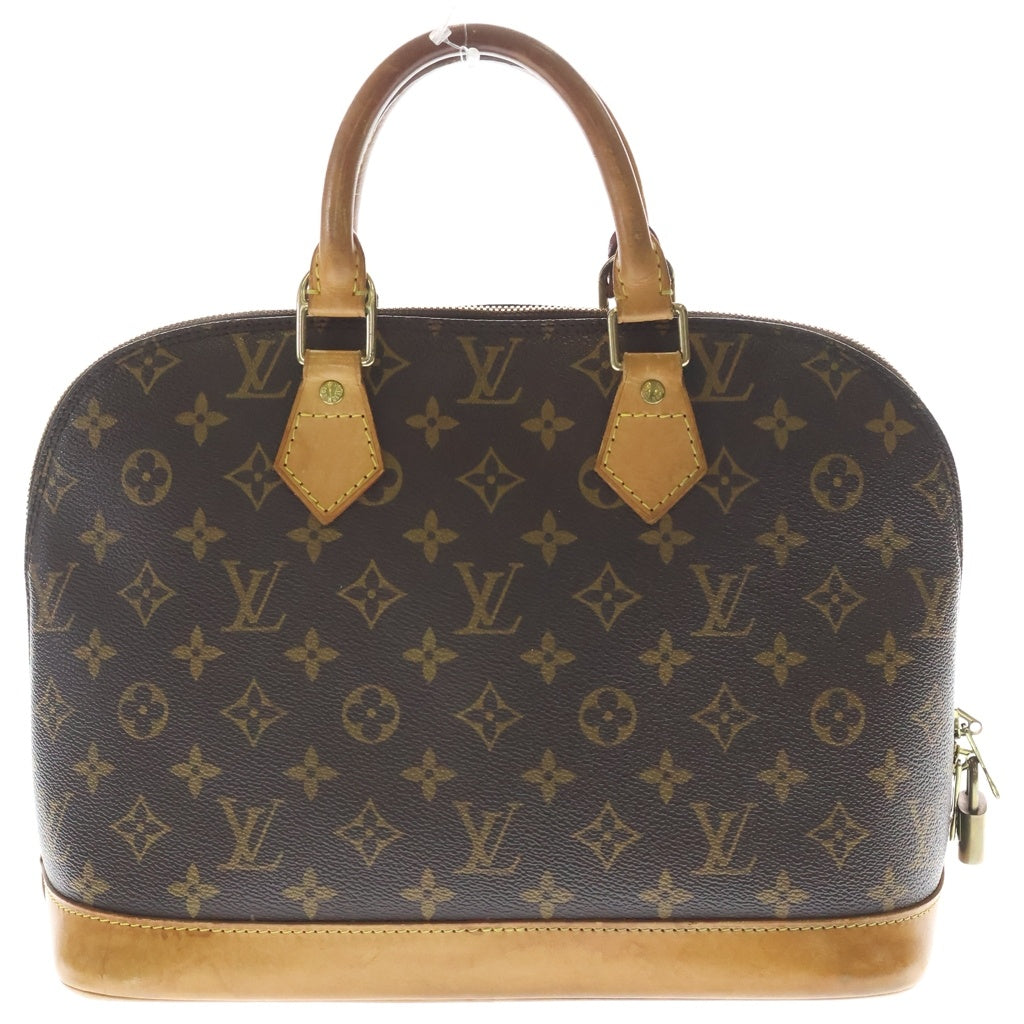 LOUIS VUITTON(ルイヴィトン) モノグラム アルマPM 新型 ハンドバッグ ショルダーバッグ ブラウン レザー×PVC M53151 ゴールド金具 レディース
