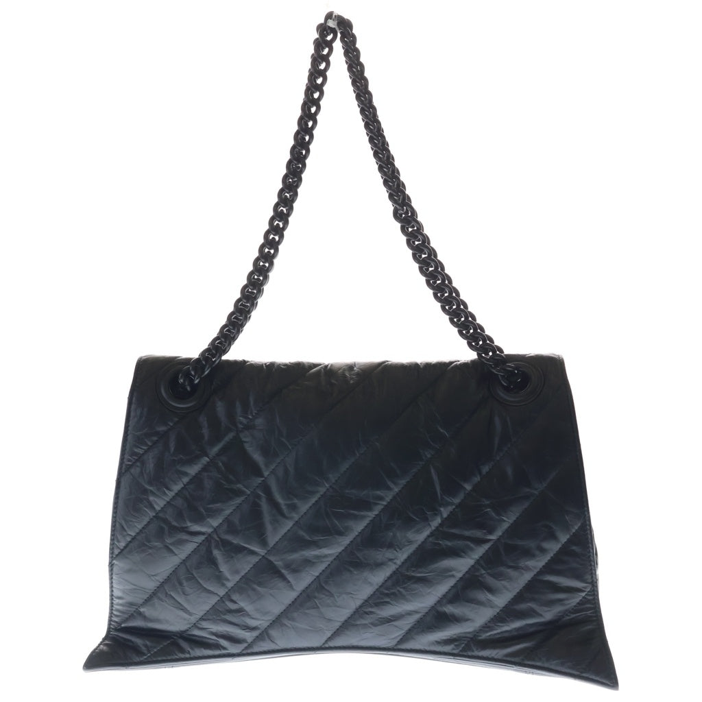 BALENCIAGA(バレンシアガ) クラッシュ ラージ レザー チェーン ショルダー バッグ ブラック 716332 レディース