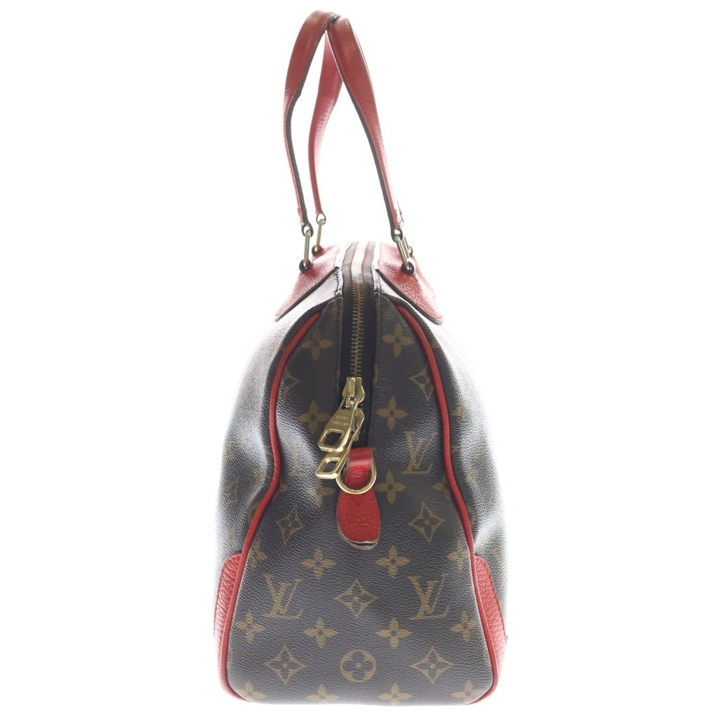 LOUIS VUITTON(ルイヴィトン) モノグラム レティーロPM PVC レザー ハンドバッグ ブラウン/レッド M40546 レディース