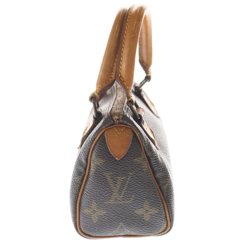 LOUIS VUITTON(ルイヴィトン) モノグラム ミニスピーディ 2WAYバッグ ショルダーバッグ ミニボストンバッグ ハンドバッグ ブラウン レザー×PVC M41534 ゴールド金具 レディース