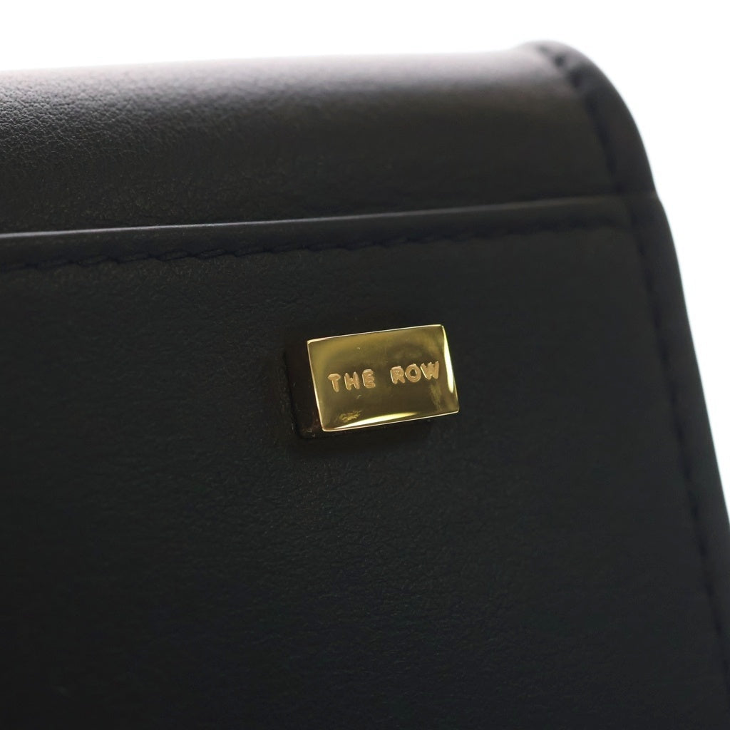 THE ROW(ザロウ) ソフトマルゴー10 2WAYハンドバッグ ショルダーバッグ ブラック レザー ゴールド金具 レディース