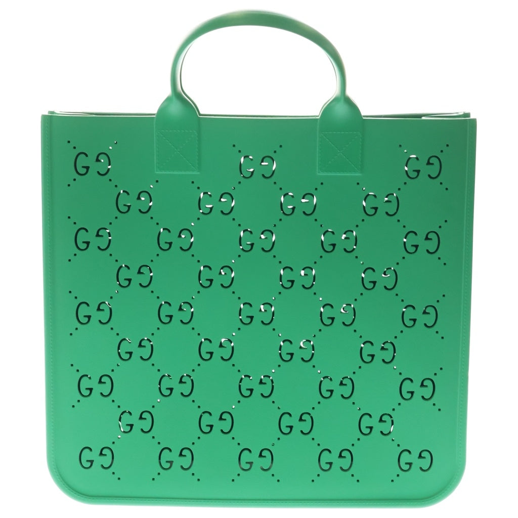GUCCI(グッチ) GG チルドレンズ ラバートートバッグ ハンドバッグ グリーン 679365 レディース