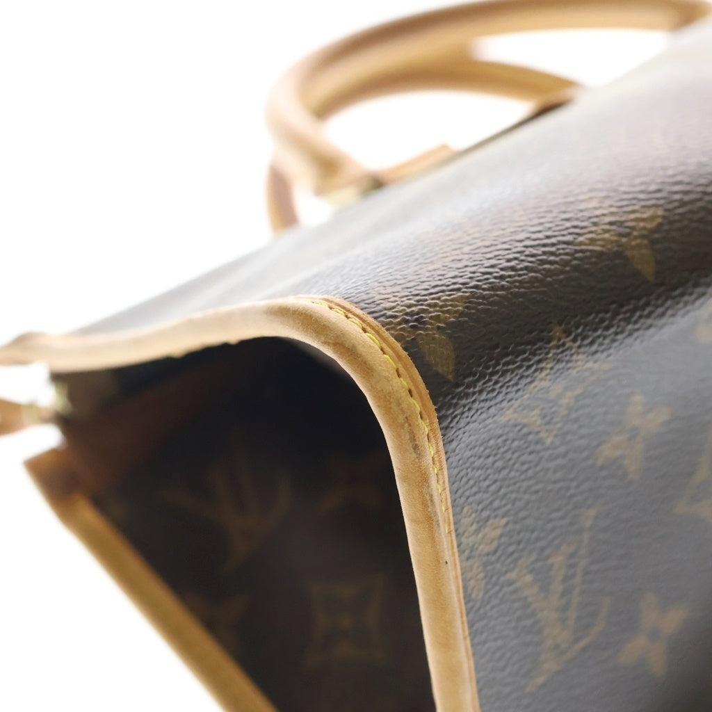 LOUIS VUITTON(ルイヴィトン) モノグラム ポパンクール PVC レザー ハンドバッグ ブラウン M40009 レディース