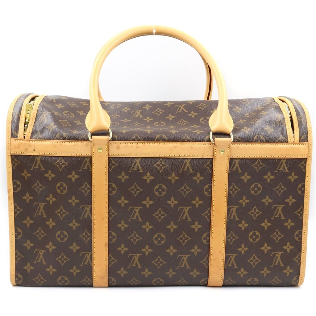 LOUIS VUITTON(ルイヴィトン) モノグラム サックシャン50 ボストンバッグ PVCコーティングキャンバス レザー ブラウン