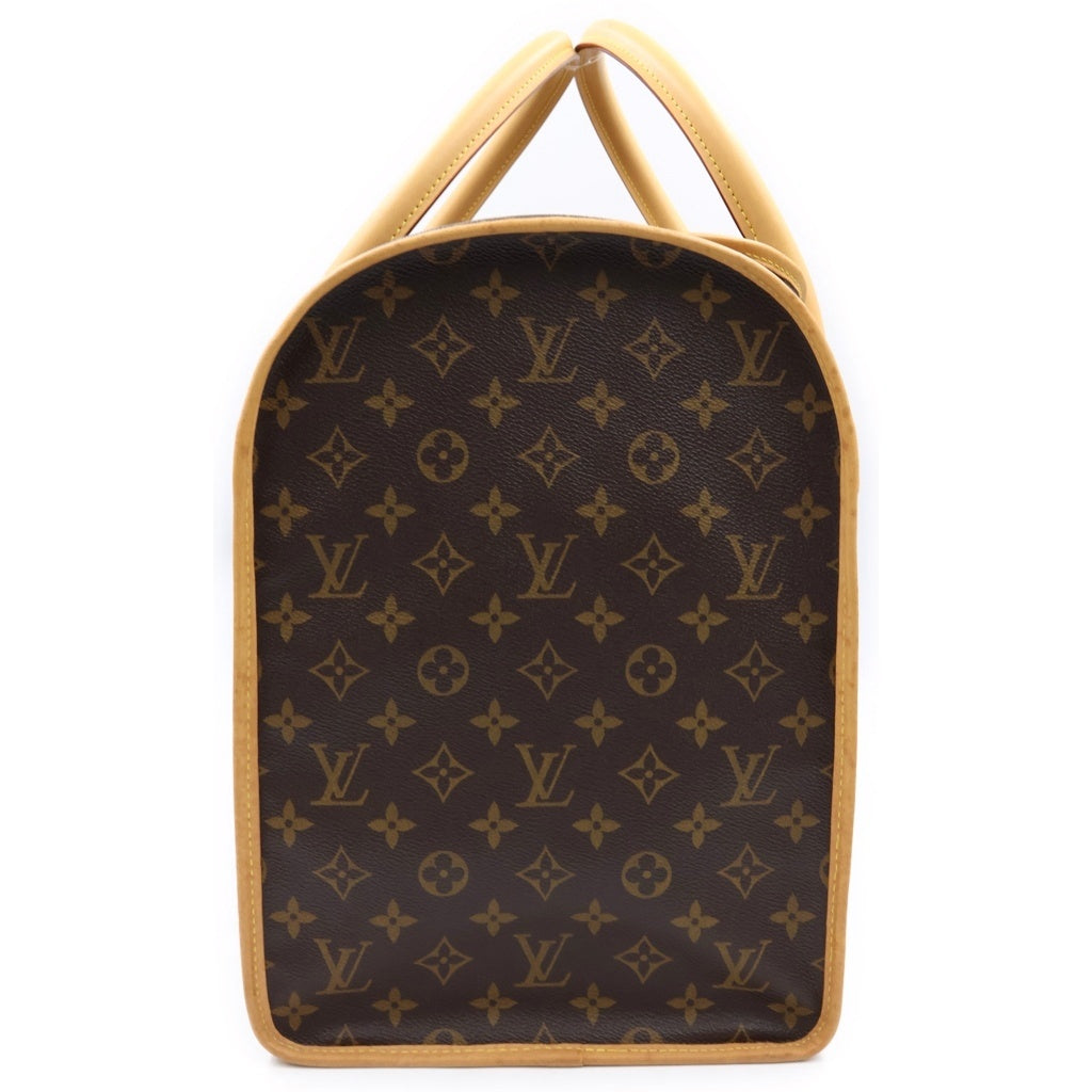 LOUIS VUITTON(ルイヴィトン) モノグラム サックシャン50 ボストンバッグ PVCコーティングキャンバス レザー ブラウン