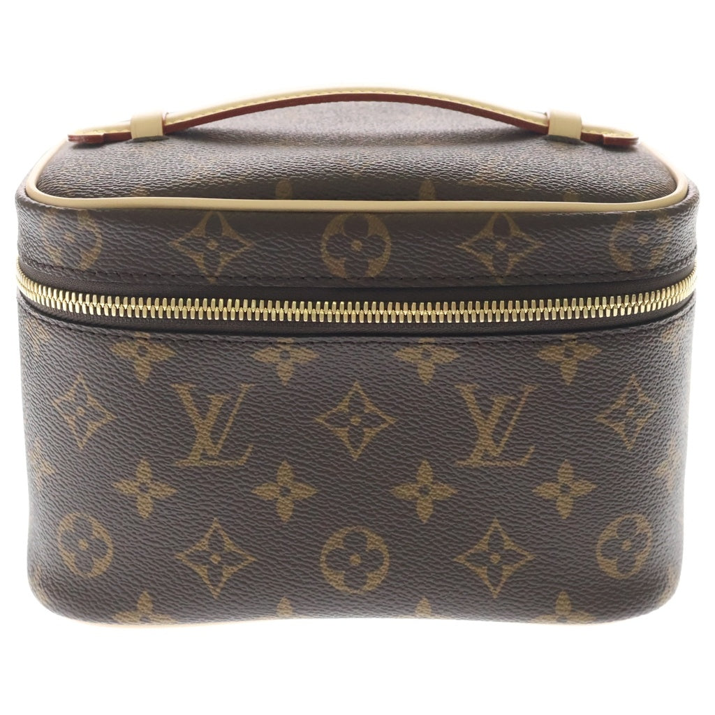 LOUIS VUITTON(ルイヴィトン) モノグラム ニース ミニ PVC レザー ハンド バニティバッグ ブラウン M44495 レディース