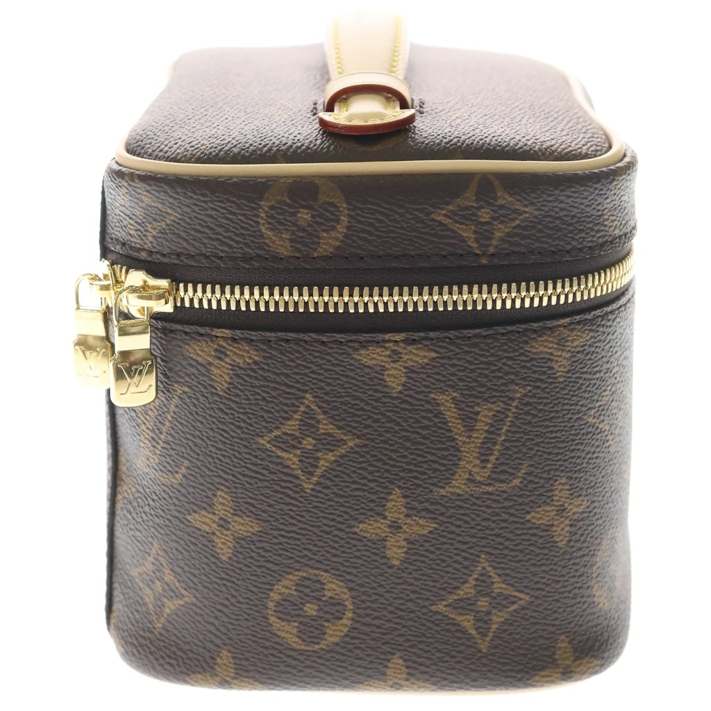 LOUIS VUITTON(ルイヴィトン) モノグラム ニース ミニ PVC レザー ハンド バニティバッグ ブラウン M44495 レディース