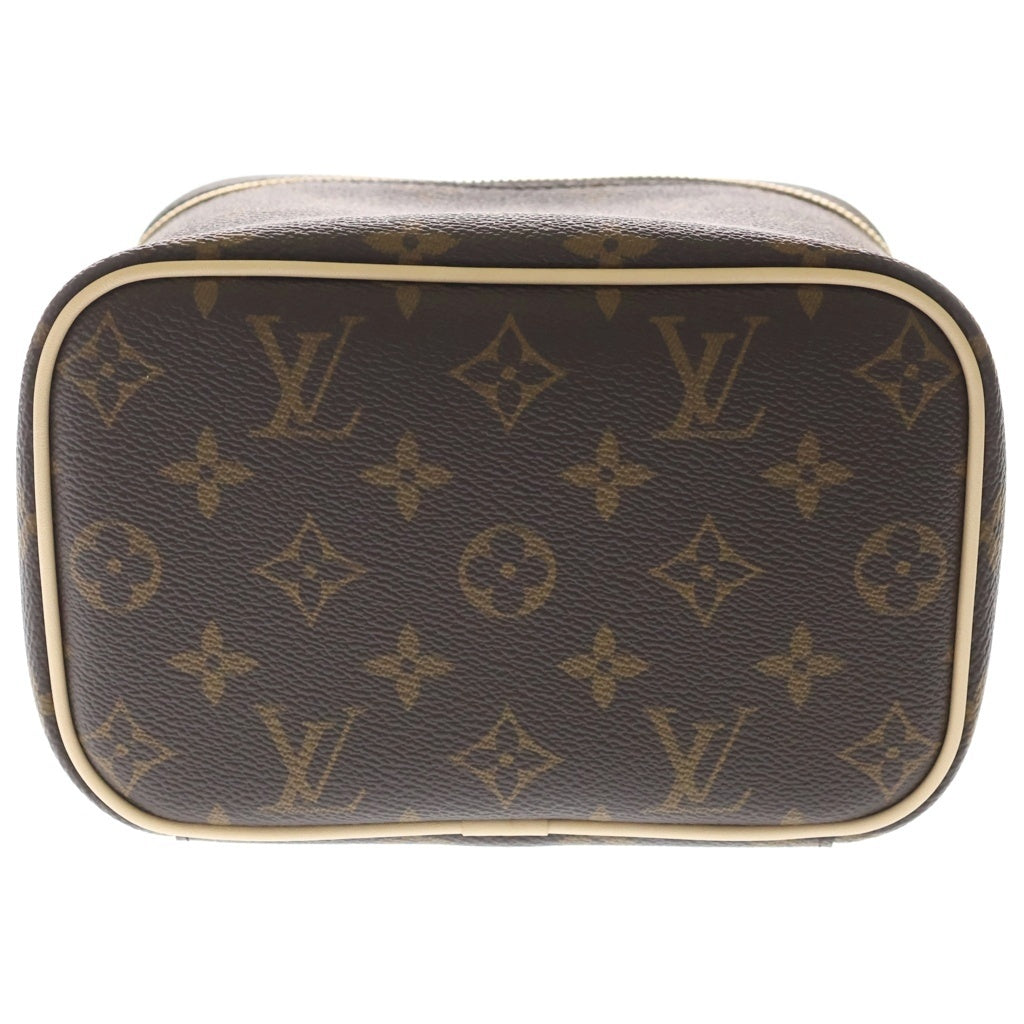 LOUIS VUITTON(ルイヴィトン) モノグラム ニース ミニ PVC レザー ハンド バニティバッグ ブラウン M44495 レディース