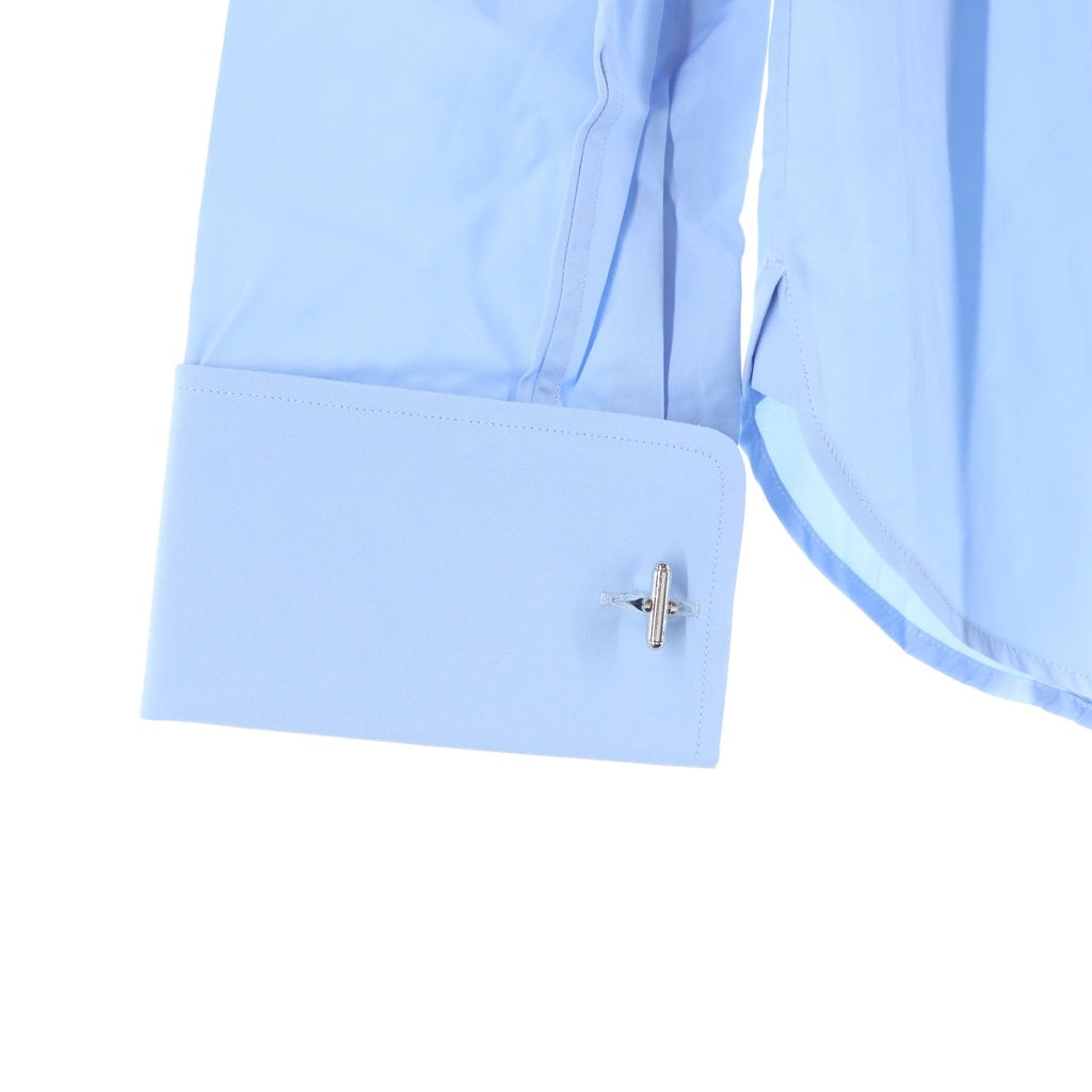 GUCCI(グッチ) COTTON POPLIN SHIRT コットン ポプリン レギュラーカラー長袖シャツ カフスボタン ブルー 535172 21131