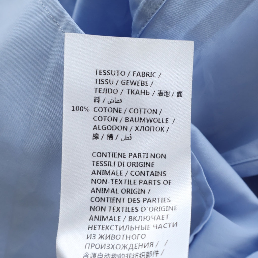 GUCCI(グッチ) COTTON POPLIN SHIRT コットン ポプリン レギュラーカラー長袖シャツ カフスボタン ブルー 535172 21131