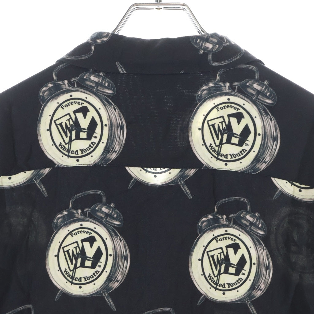 WASTED YOUTH(ウェイステッドユース) Wasted Youth(ウエステッドユース) ×tokion RAYON ALOHA SHIRT トキヨン 半袖レーヨンアロハシャツ ブラック PCG-11010-C