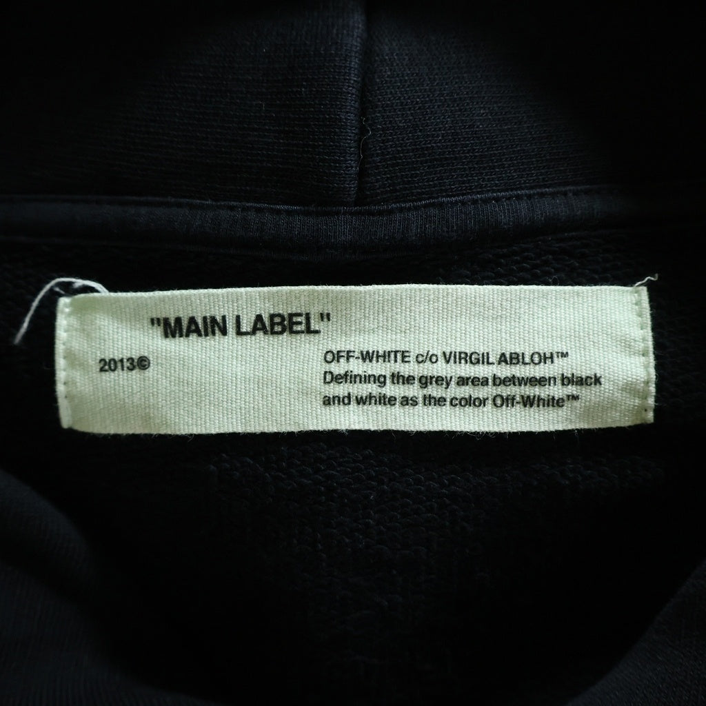 OFF-WHITE(オフホワイト) 17AW Diag Caravaggio Hoodie カラヴァッジオ プリントプルオーバースウェットパーカー フーディー ブラック OMBB003F17003016