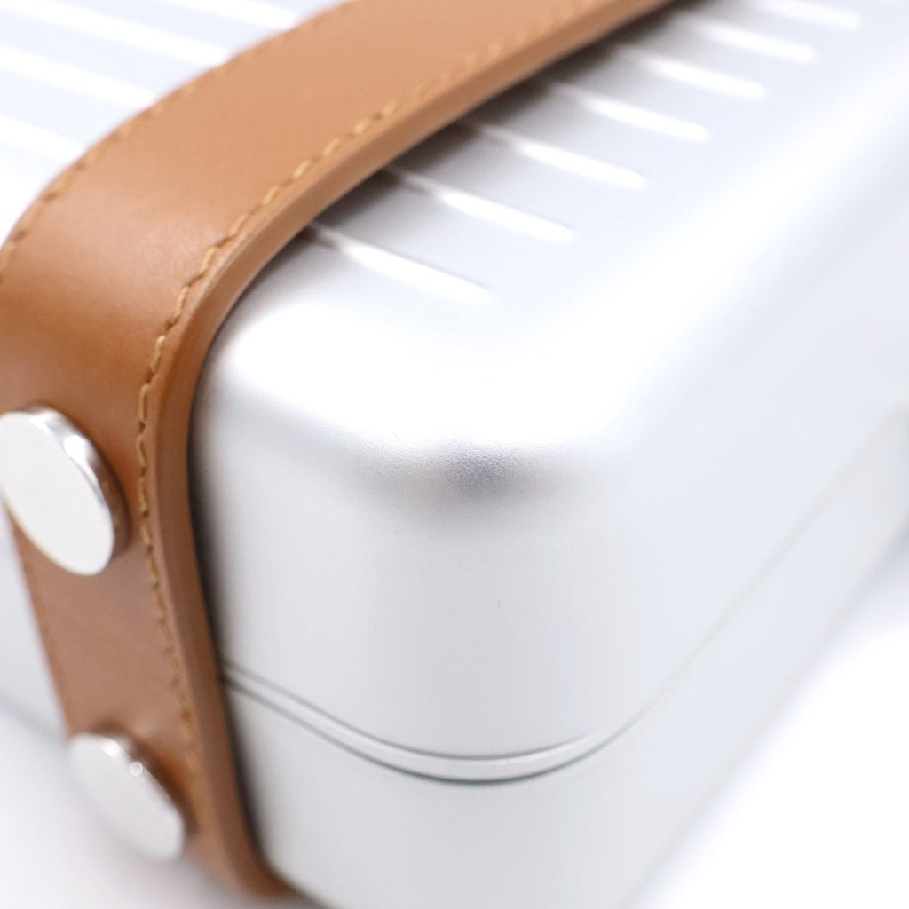 RIMOWA(リモワ) パーソナル クロスボディバッグ ショルダーバッグ シルバー アルミ×レザー レディース