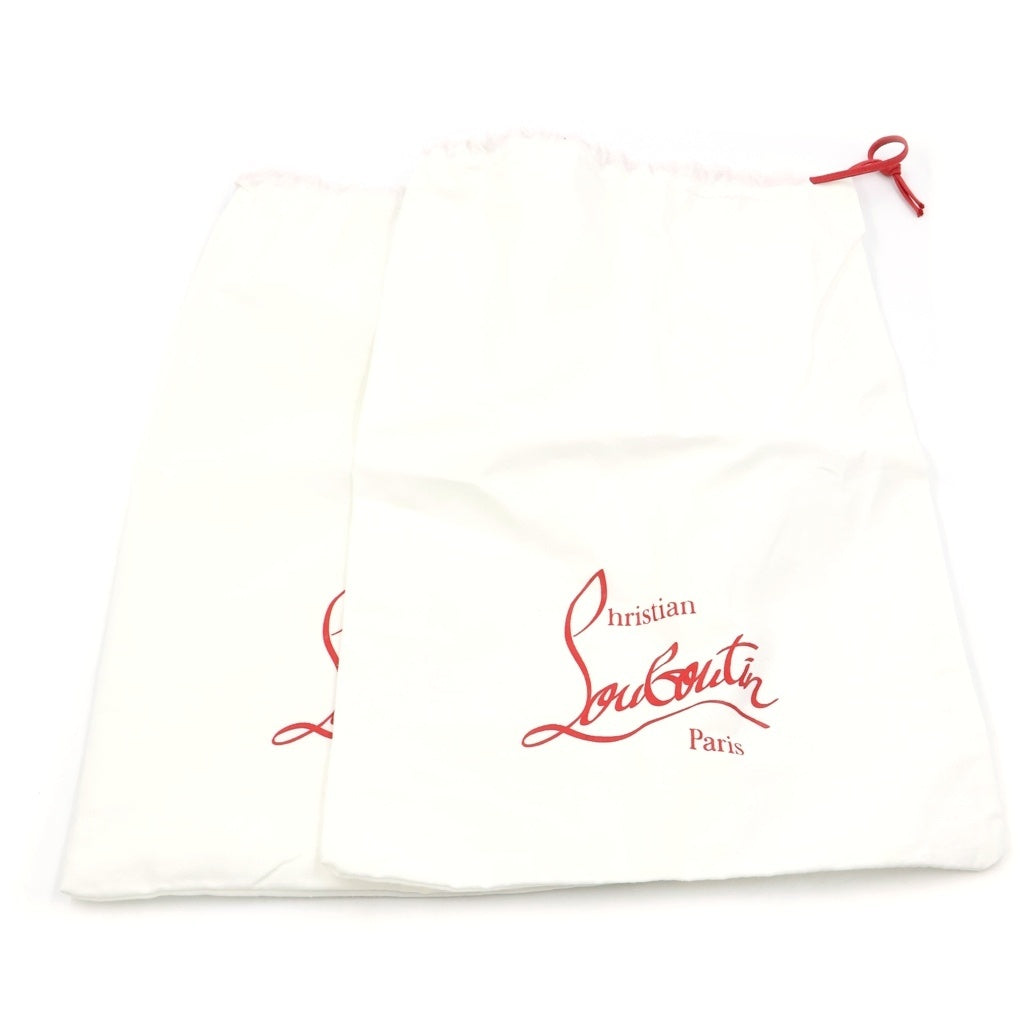 CHRISTIAN LOUBOUTIN(クリスチャンルブタン) New Very Prive パテントレザーパンプス シューズ オープントゥ ブラック レディース